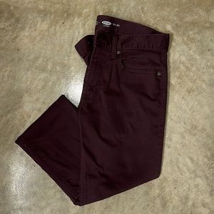 Old Navy Maroon Chinos